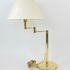 Reguliuojamas “Wofi Leuchten” žalvario stalinis šviestuvas 40×40(+18)x71 cm