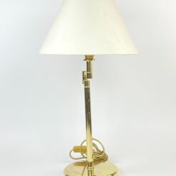 Reguliuojamas “Wofi Leuchten” žalvario stalinis šviestuvas 40×40(+18)x71 cm