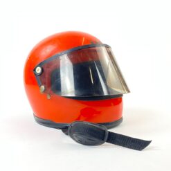 Vintažinis "Nolan" oranžinės spalvos šalmas 32x28x25 cm