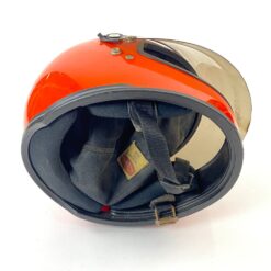 Vintažinis “Nolan” oranžinės spalvos šalmas 32x28x25 cm