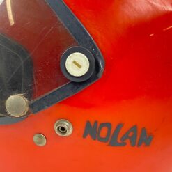 Vintažinis “Nolan” oranžinės spalvos šalmas 32x28x25 cm