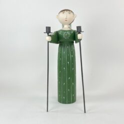 Medinė dviejų šakų žvakidė "Angelas" 32x19x52,5 cm