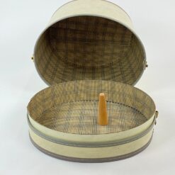 Eko odos lagaminas cilindrinei skrybėlei 32,5x26x32,5 cm