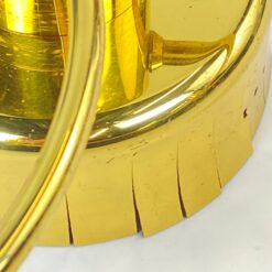 Žalvarinis pakabinamas penkių šakų šviestuvas 40x40x12 cm