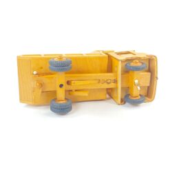 Vintažinis žaislinis FWF medinis sunkvežimis 46x19x22 cm