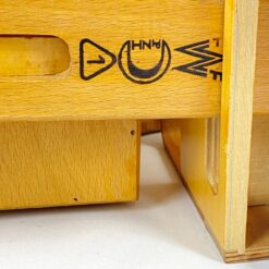 Vintažinis žaislinis FWF medinis sunkvežimis 46x19x22 cm