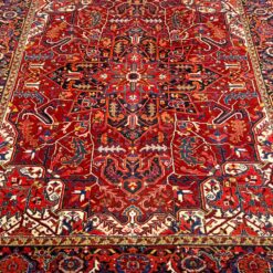 Vilnonis rankų darbo kilimas “Heriz” 383x305x0,7 cm