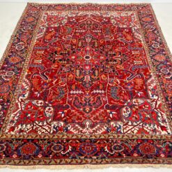 Vilnonis rankų darbo kilimas “Heriz” 383x305x0,7 cm