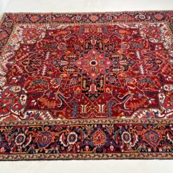 Vilnonis rankų darbo kilimas “Heriz” 383x305x0,7 cm