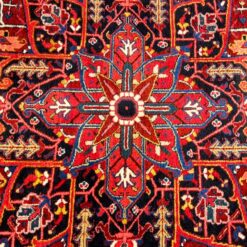 Vilnonis rankų darbo kilimas “Heriz” 383x305x0,7 cm