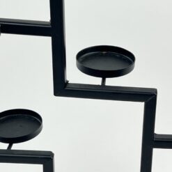 Metalinė juodos spalvos penkių šakų žvakidė 17×34,5×44,5 cm