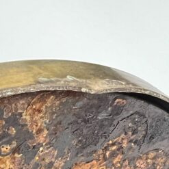 Žalvarinis reguliuojamo aukščio stalinis šviestuvas 23x35x55,5(+11) cm