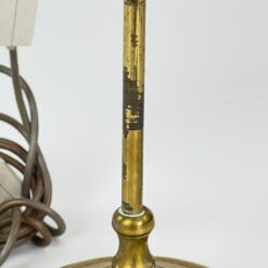 Žalvarinis reguliuojamo aukščio stalinis šviestuvas 23x35x55,5(+11) cm