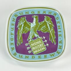 Porcelianinė Rosenthal lėkštė "Führungsakademie der Bundeswehr" 3x19x19 cm