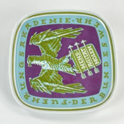 Porcelianinė Rosenthal lėkštė “Führungsakademie der Bundeswehr” 3x19x19 cm