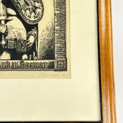 Grafikos darbas “Bremer Roland” mediniame rėme su stiklu 3×34,5×44,5 cm