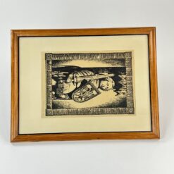 Grafikos darbas “Bremer Roland” mediniame rėme su stiklu 3×34,5×44,5 cm