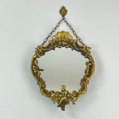 Kabinamas veidrodis ornamentiniame žalvario rėme 2x20x27,5 cm
