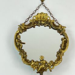 Kabinamas veidrodis ornamentiniame žalvario rėme 2x20x27,5 cm