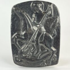Keramikinis bareljefas “Šventasis Jurgis ir drakonas” 2,5x19x25,5 cm