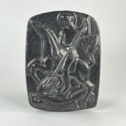 Keramikinis bareljefas “Šventasis Jurgis ir drakonas” 2,5x19x25,5 cm