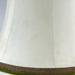 Alavinis stalinis šviestuvas šviesiu eko odos gaubtu 46x46x75 cm