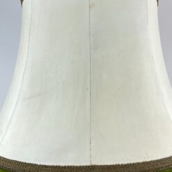 Alavinis stalinis šviestuvas šviesiu eko odos gaubtu 46x46x75 cm