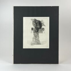 Laszlo Kosza Sipos ofortas, pasirašytas, tir. 29/30, porėmyje 1x40x50,5 cm