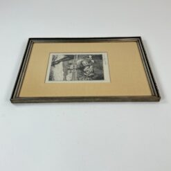 Hans Thoma grafikos darbas, pasirašytas, Nr. 6, su rėmu 2x28x39 cm