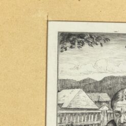 Hans Thoma grafikos darbas, pasirašytas, Nr. 6, su rėmu 2x28x39 cm