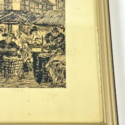 Grafikos darbas “Vernigerodės rotušė” rėme su stiklu 1,5×25,5×31,5 cm