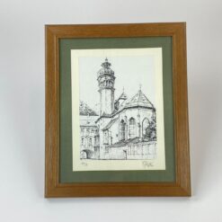 Grafikos darbas "Innsbruck Hofkirche", pasirašytas, 100/18 2x28,5x34,5 cm