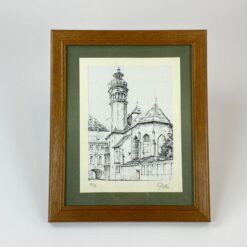 Grafikos darbas “Innsbruck Hofkirche”, pasirašytas, 100/18 2×28,5×34,5 cm