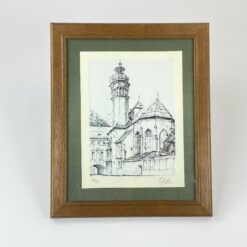 Grafikos darbas “Innsbruck Hofkirche”, pasirašytas, 100/18 2×28,5×34,5 cm