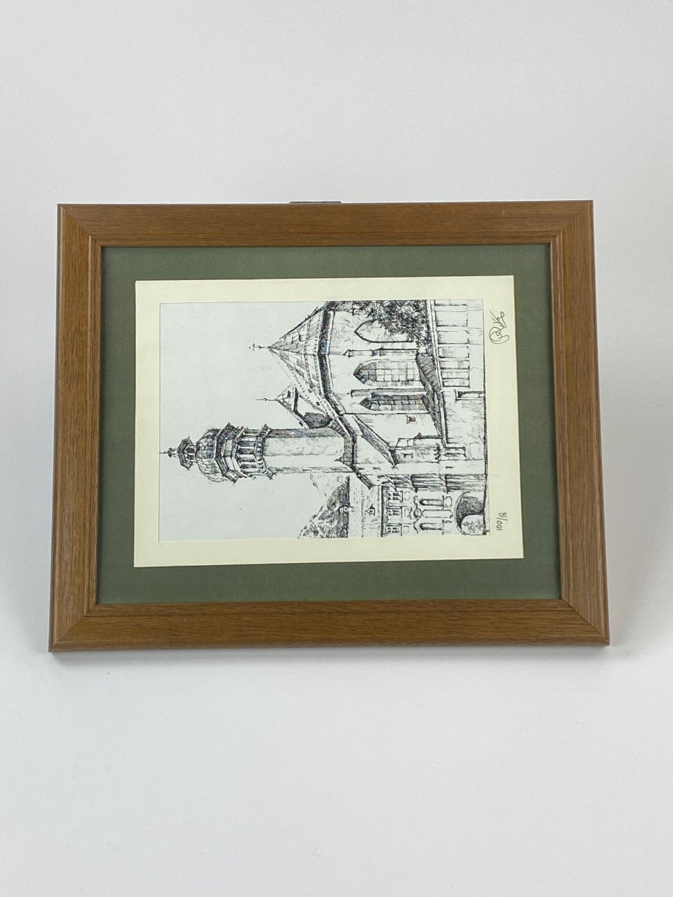 HN1152-grafika-ir-printai-5 Grafikos darbas “Innsbruck Hofkirche”, pasirašytas, 100/18 2×28,5×34,5 cm