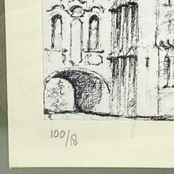 Grafikos darbas “Innsbruck Hofkirche”, pasirašytas, 100/18 2×28,5×34,5 cm
