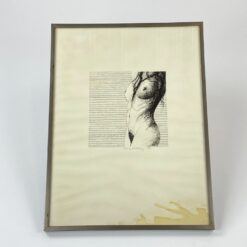 Grafikos darbas “Moteris” plastikiniame rėme su stiklu 1,5×30,5×40,5 cm