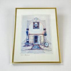 Armin Birkel printas "Clown und Violine" rėme, pasirašytas 1,5x30,5x40,5 cm