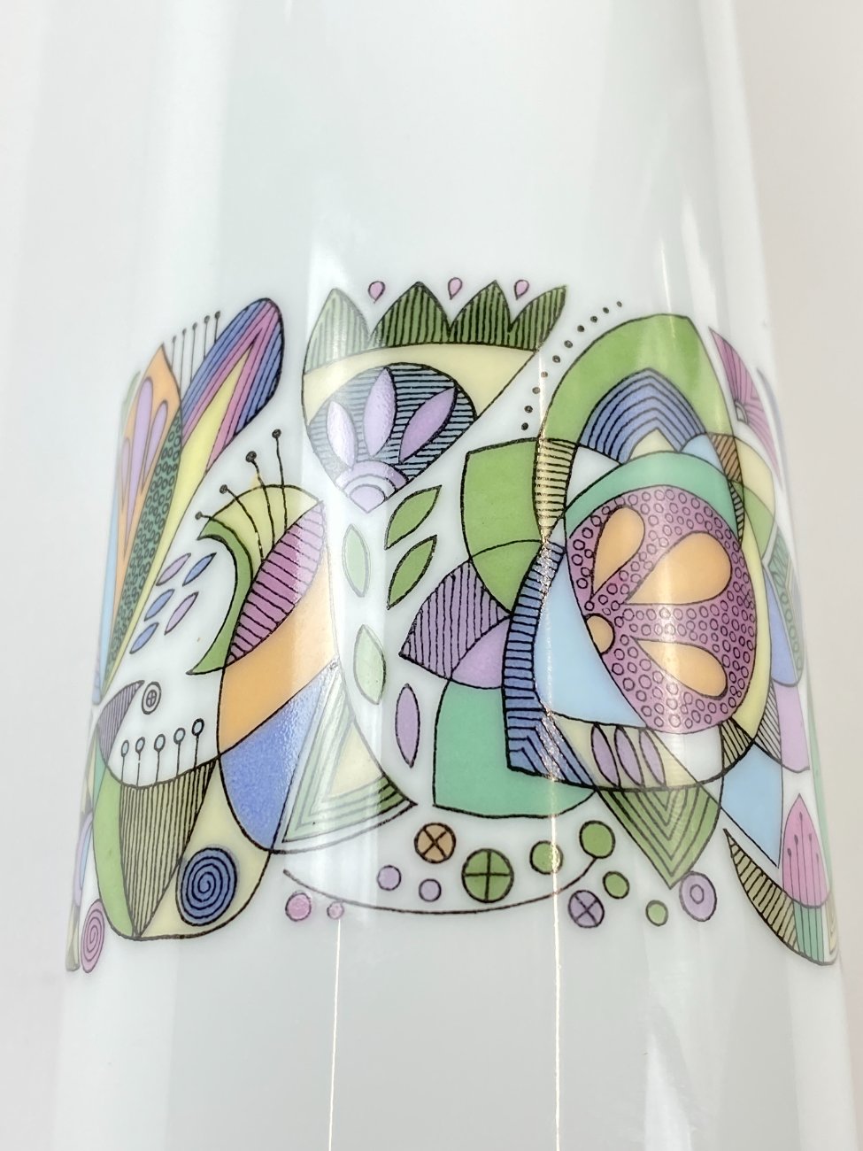 HN1160-rosenthal-7 Porcelianinė Cuno Fischer for “Rosenthal” vaza 11,5×11,5×26 cm