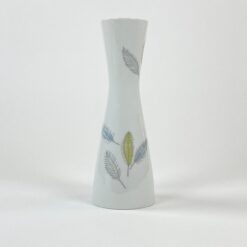 Porcelianinė “Rosenthal” vaza su spalvotais lapų atvaizdais 8x8x22 cm