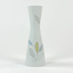 Porcelianinė “Rosenthal” vaza su spalvotais lapų atvaizdais 8x8x22 cm