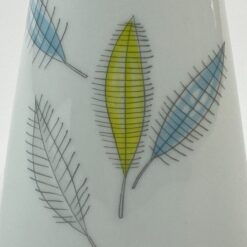 Porcelianinė “Rosenthal” vaza su spalvotais lapų atvaizdais 8x8x22 cm