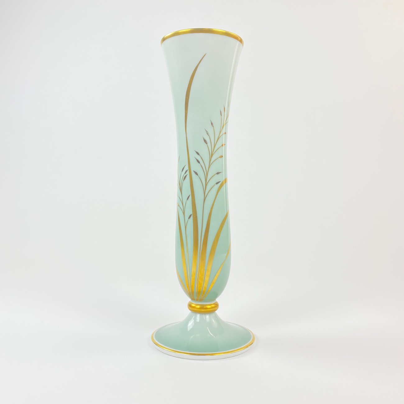 HN1164-rosenthal-0 Varpelio formos porcelianinė “Rosenthal” vaza 10,5×10,5×29,5 cm