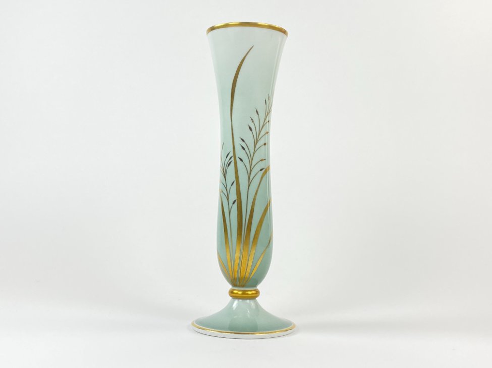 HN1164-rosenthal-2 Varpelio formos porcelianinė “Rosenthal” vaza 10,5×10,5×29,5 cm