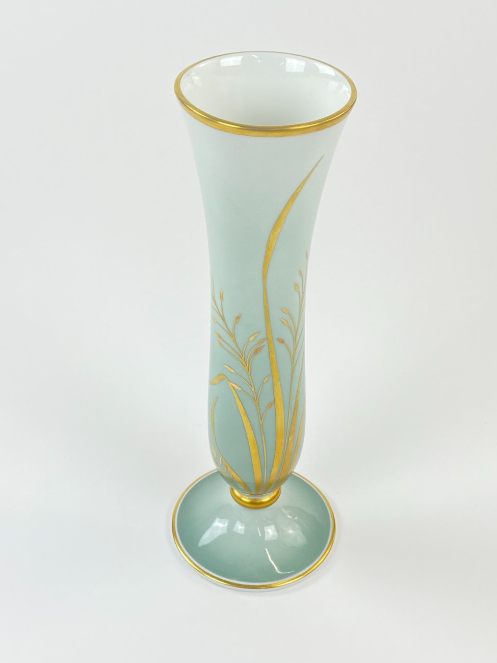 HN1164-rosenthal-5 Varpelio formos porcelianinė “Rosenthal” vaza 10,5×10,5×29,5 cm