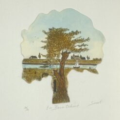 Grafikos darbas “Ein Baum träumt”, tir. 24/30, su rėmu 1,5×32,5×42 cm