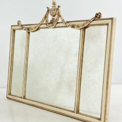 Itališkas “Spini” veidrodis šviesiu mediniu rėmu 7x117x87 cm