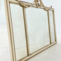 Itališkas “Spini” veidrodis šviesiu mediniu rėmu 7x117x87 cm