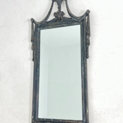 Itališkas “Spini” veidrodis tamsiame mediniame rėme 7x47x111 cm