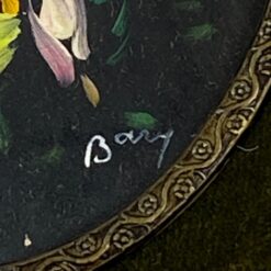 Aliejiniais dažais tapytas gėlių natiurmortas medžio rėmelyje 2×18,5×20 cm